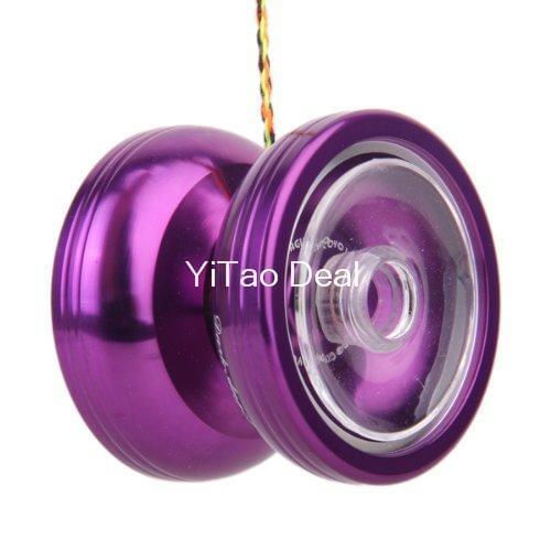 Free shipping Magic YoYo N9 Dark Angel Alloy Aluminum Professional yo-yo Toy Purple