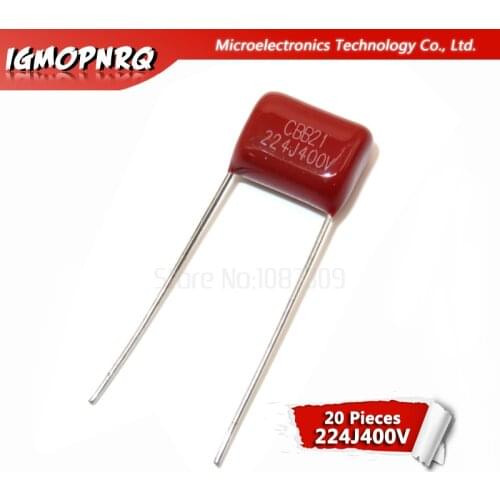 20PCS 400V224J 400V 0.22UF 220NF 400V 224J 224 igmopnrq CBB P10 Polypropylene film capacitor new