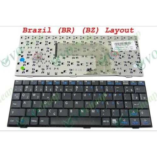 Teclado para Notebook Positive Mobo 7 M890 M900 M970 H960, AirisIL1 e outros V072446ak1 Com Brazil Br AEIL1600010 - V072446AK1