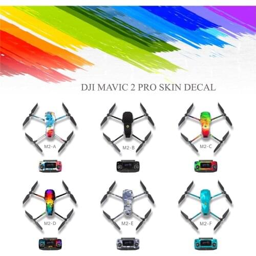 PVC Waterproof Skin Decal Sticker For DJI MAVIC 2 Pro Remote Control Drone Body Resistant Stickers Cover Wrap Guard Accessories