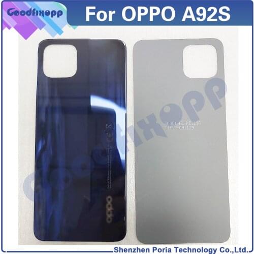 For Oppo A92s Battery Back Cover Door Housing Case Rear Cover Parts Replacement For Oppo A92s PDKM00