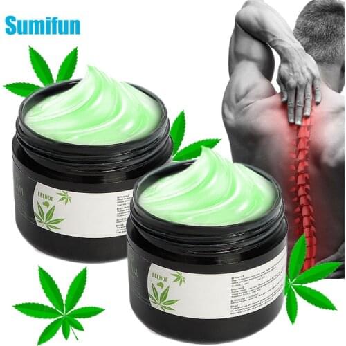 1/2pcs 30g Soft Natural Anti-Inflammation Hemp Cream Neck Pain Balm Ointment Pain Relief Relieve Musle Relief Green Hemp Balm