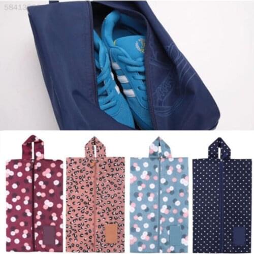1 PC Waterproof Resistant Travel Totes Shoe Bag Multipattern Oxford Portable Travel Tote Zipper Pouch Storage Bags