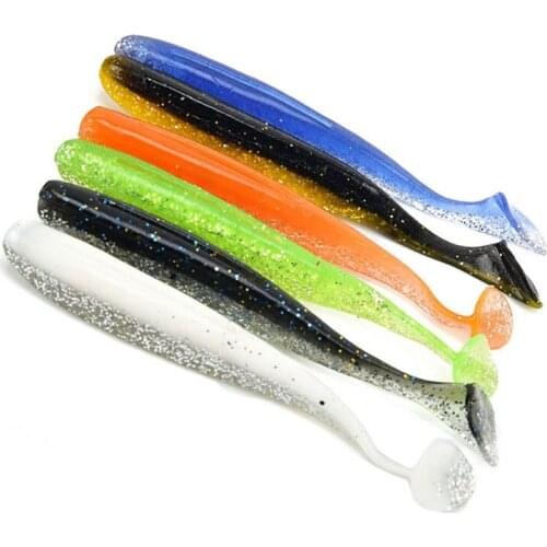 10pcs/lot Fishing Lure Soft Wobblers 8cm 4g Fishy Smell Artificial Bait For Bass fishing Pesca Silicone Baits