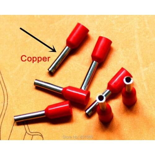 1000pcs/Lot 20 AWG 0.75mm2 Insulated Cord End Terminal Wire Ferrules E7510