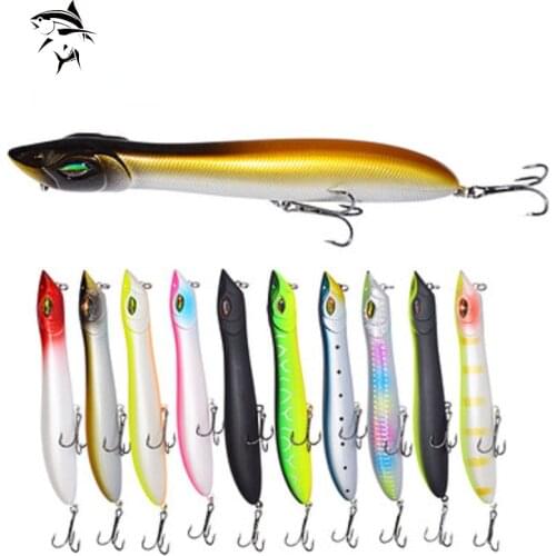 2021 Popper Fishing Lures Floating Wobblers 140mm 26g Topwater Pencil Lure Fishing Goood Action Hard Baits