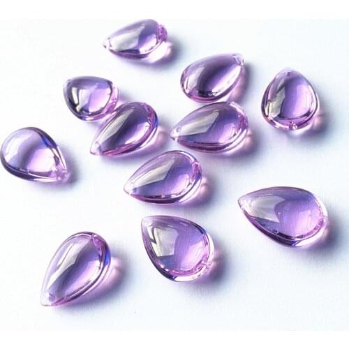 30pcs 16*22mm Curtains Partitions Entrance Loose Bead Chandelier Sparkle Crystal Smooth Prisms Hanging Drop Pendants+free rings