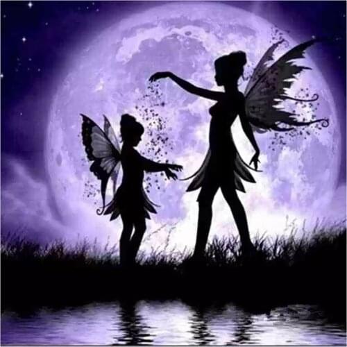 5D DIY Full Round/Square Diamond Painting Butterfly Fairy Cross Stitch 3D Embroidery Rhinestone Mosaic Home Decor Art Y1619