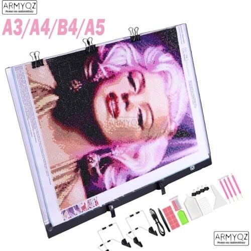 A3 Diamond Painting Led Light Pad Kits,Portable Led Tracing Light Board,Dimmable Light Brightness Table Diamond Painting Pads