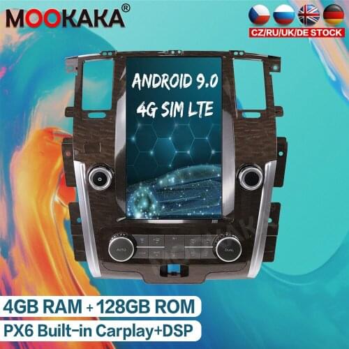 Android 9 128G Car Multimedia Player For NISSAN PATROL 2010 - 2018 Tesla Style Audio GPS Navigation Radio Auto Stereo Head Unit
