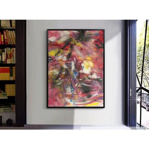 Large Size Free Shipping by DHL FEDEX UPS Colorful Abstract Oil painting Unframed for Home decor Canvas Painting