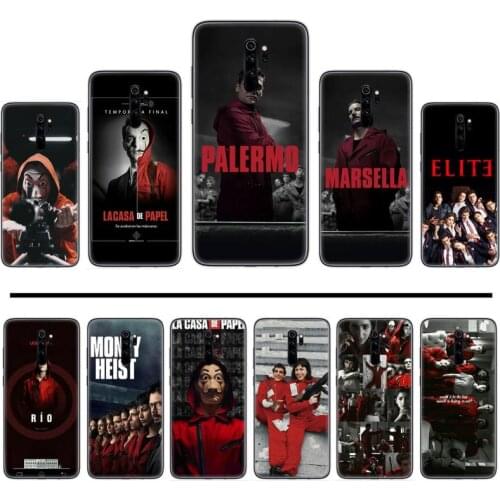 Paper House Spain TV Money Heist TPU Soft Silicone Luxury Phone Case Cover For Xiaomi Redmi Note 4 4x 5 6 7 8 pro S2 PLUS 6A PRO