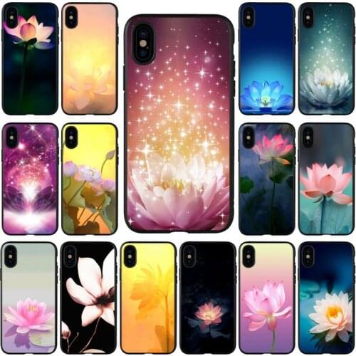YNDFCNB Lotus Flowers Phone Case for iPhone 11 12 pro XS MAX 8 7 6 6S Plus X 5S SE 2020 XR cover