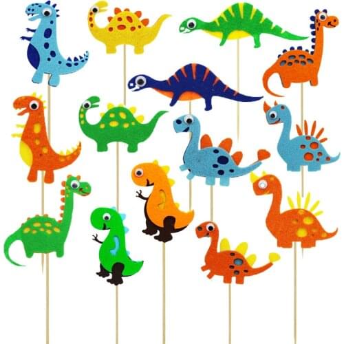 Dinosaur Cup Caketopper with Moving Eyes Dinosaur Party Dino Roar Birthday Jungle Safari Theme Kids Jurassic World Dino Decor