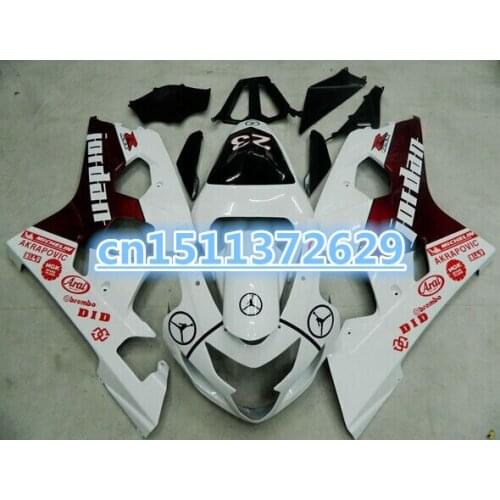For Black/White K4 04 05 A GSX-R600 GSXR600 HOT GSXR-600 GSXR 600 2004 2005 Body Fairings.dake-Dor for SUZUKI D