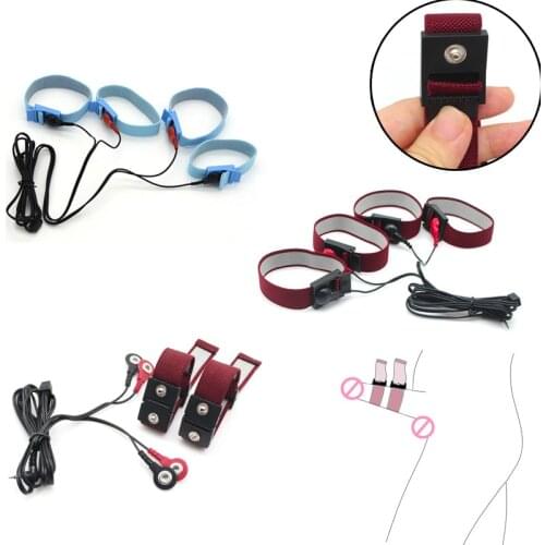 Electric Shock Penis Rings Electro Stimulation Cock Rings Delay Time Ring Adult Product Sex Toys For Men Masturbation Accessory