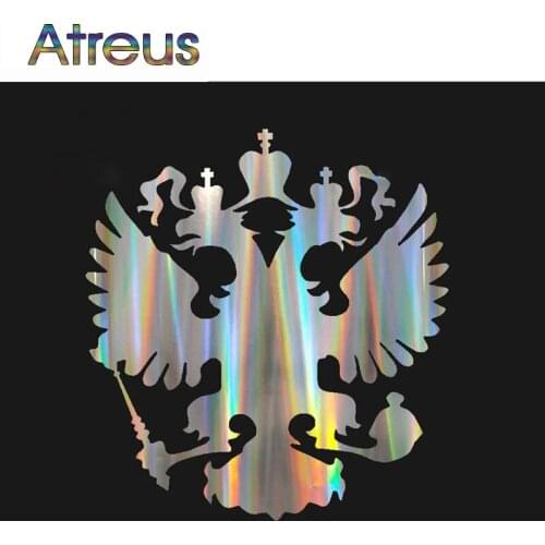 Atreus Coat of Arms of Russia Stickers Eagle Emblem for Ford mondeo 4 Mazda 6 3 Passat b6 b5 Tiguan Skoda Rapid Kodiaq Lifan x60