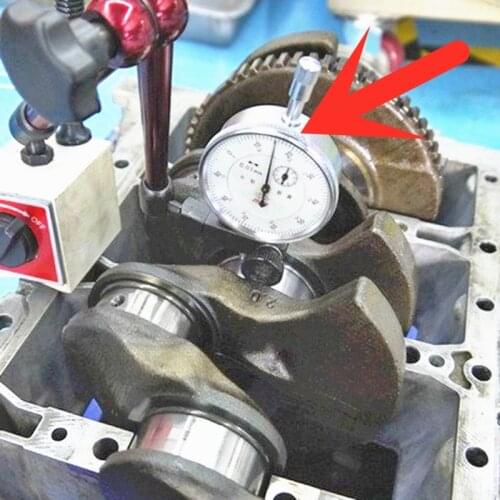 Dial Indicator Head 0 -10mm Calibration Head 0.01mm Magnetic Table Holder Automobile Repair Tool