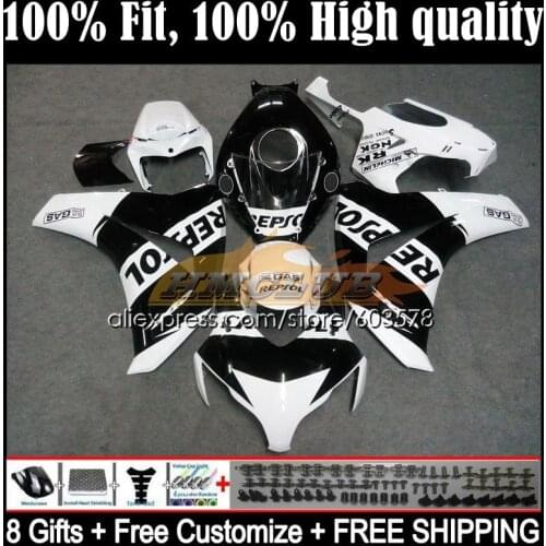 Injection For HONDA CBR1000 RR CBR 1000RR 48CL.48 CBR1000RR 08 09 10 11 CBR 1000 RR CC 2008 2009 2010 2011 Fairing Repsol White