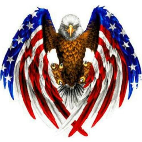 ARTBACK 5d diamond painting USA flag eagle pattern full square drill diamond embroidery 3d diamond mosaic wall sticker
