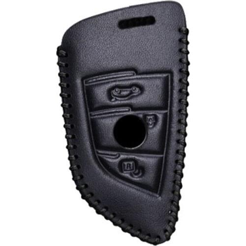 Leather Car Key Cover For BMW X5 F15 X6 F16 G30 1 3 5 Series G11 X1 F48 F39 X5 E53 E70 E39 F10 F30 Z4 218i 525i M760Li 740Li 730
