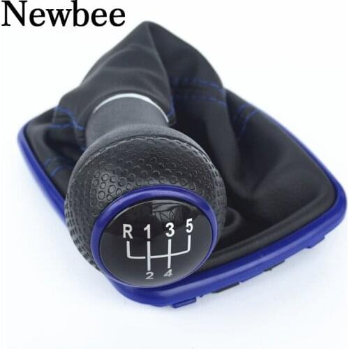 Newbee 12mm 5/6 Speed Frame Line For Volkswagen VW Golf 4 IV MK4/GTI/R32/Jetta Bora Gear Shift Knob Stick Handball Gaiter Boot