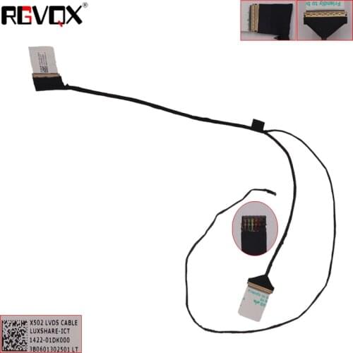 New LCD LED Video Flex Cable For ASUS X502C F502C F502CA X502 X502CA P/N 1422-01CU000 Replacement Notebook LCD LVDS CABLE