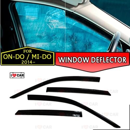 Window deflector for Datsun On-do / Mi-do 2014- car window deflector wind guard vent sun rain visor cover car styling decor