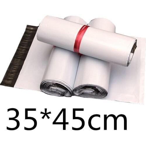 Wholesale 35*45cm Premium Quality White Self Seal Poly Mailer Postal Envelopes Plastic Mailing Bags
