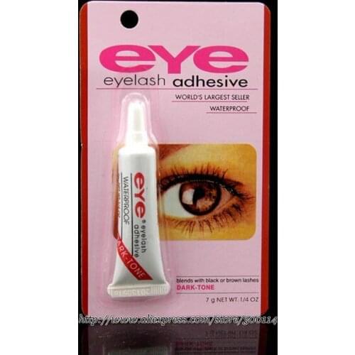 Wholesale Good Waterproof False Eyelashes Makeup Adhesive Eye Lash Glue White Black Lash Grip Adhesive 500pcs/lot Free Shipping