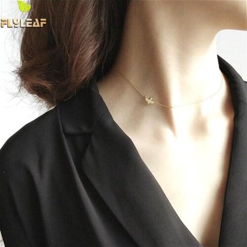Flyleaf 2018 New Arrivals Free Bird Choker Necklace For Women 925 Sterling Silver Elegant Jewelry Women Valentine Gifts