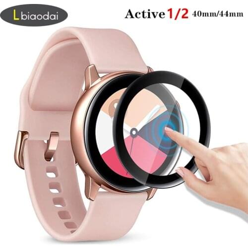 Glass For Samsung Galaxy Watch Active 2 44mm 40mm/46mm/42mm Gear S3 Frontier/S2/Sport 3D HD Full Screen Protector Film Active2