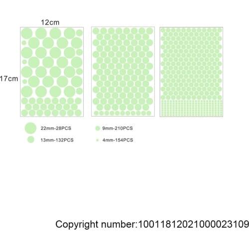 3602 luminous carved circular dot fluorescent stickers childrens room bedroom switch stickers decorative wall stickers
