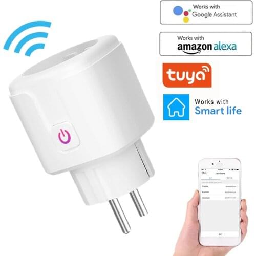 Wireless WiFi Smart Plug EU US UK Adaptor Remote Plug Voice Control Power Energy Monitor Outlet Timer Socket for Alexa Google