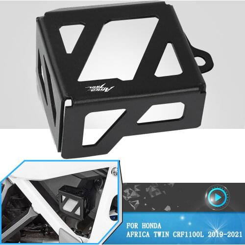 For HONDA Africa Twin CRF1100L 2019 2020 2021 Motorcycle Rear Brake Pump Fluid Tank Oil Cup Reservoir Guard Cover Protector