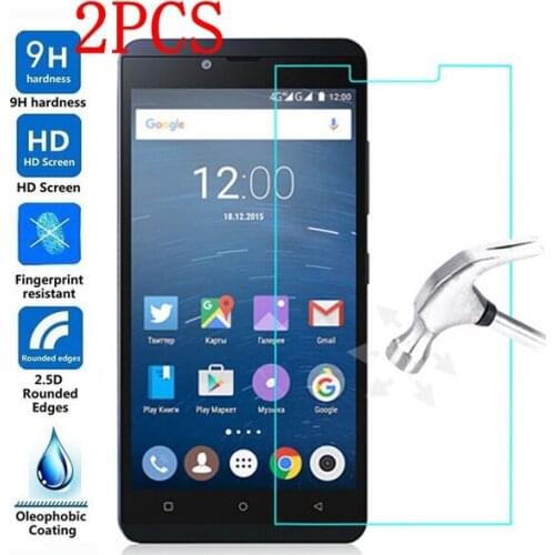 2PCS Original Tempered Glass For Highscreen Bay Screen Protector Toughened protective film For Highscreen Bay pelicula de vidro