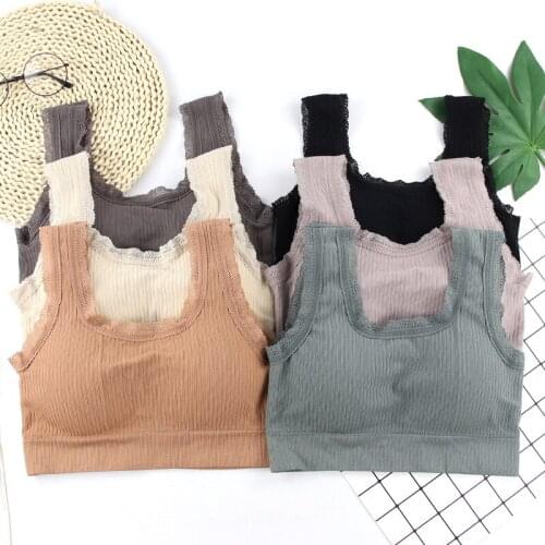 Women Sports Underwear Lingerie Bra Female Push Up Tube Top Wrapped Chest Breathable Lace Bras Thin Underwear Bralette Tops