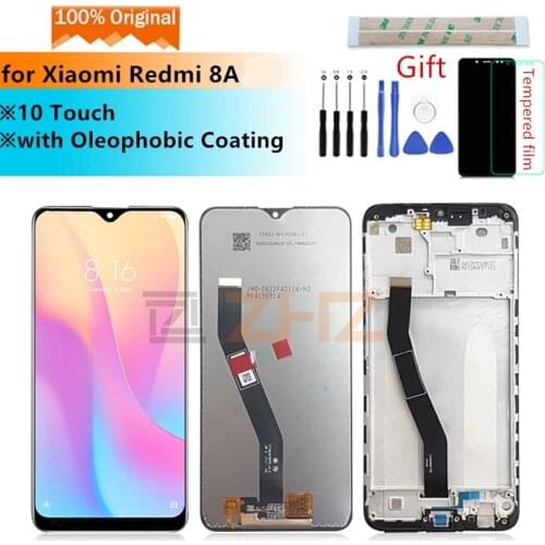 Original for xiaomi Redmi 8A LCD display touch screen digitizer Assembly for redmi 8a screen replacement with frame repair parts
