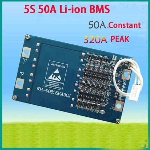 5S cells 50A 18.5V 21V li-ion BMS PCM battery protection board for Limn2O4 li battery with balance and Temperature Switche