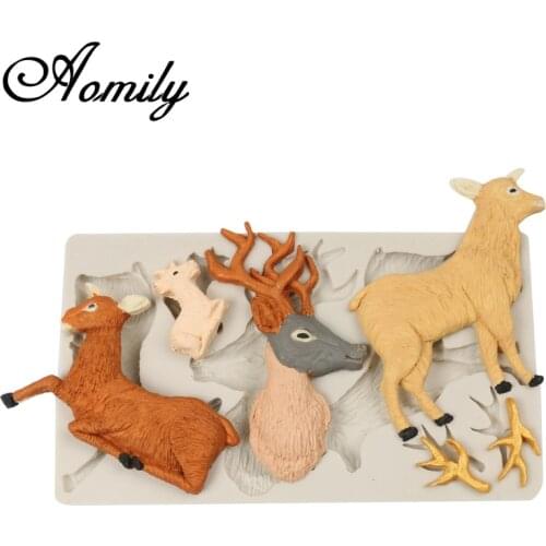 Aomily Goat Horns Chocolate Molds Fondant Cake Molds Cake Decorating Tools Baking Accessories Moldes De Silicona Para Reposteria