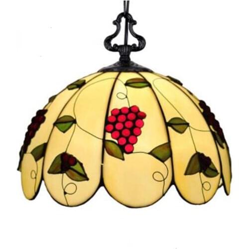 European Colourful Glass Pendant Lamps Dining Room Living Room Bedroom Study Retro Lighting Fashion and Creative Pendant Lights