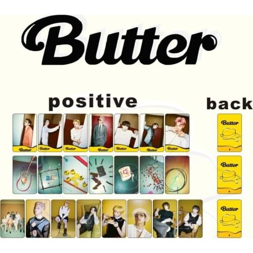 Kpop Star Butter Jimin Suga V Jin RM Jhope Jungkook Cards Butter Dynamite Paper Lomo Cards Pictures Toy Gift
