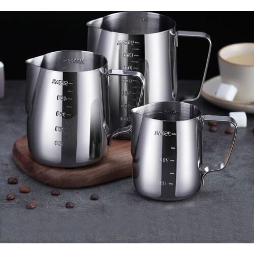 Stainless Steel Milk Frothing Pitcher Espresso Coffee Barista Craft Latte Cappuccino Milk Cream Frother Cup Pitcher Jug Maker
