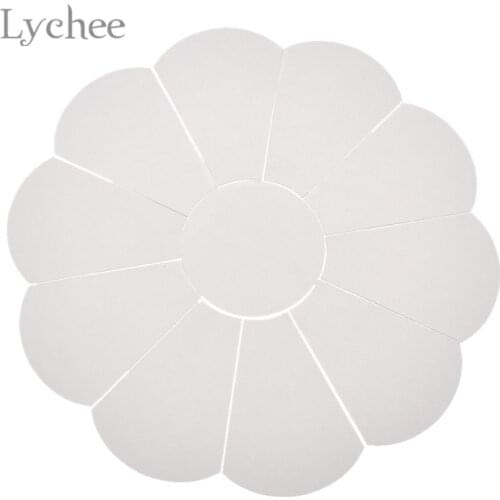 Lychee Life 40pcs Flower Paper Quilting Templates Patchwork Template For DIY Sewing Quilting Craft Supplies