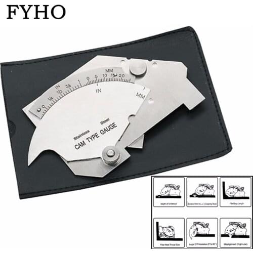 Stainless Steel CAM Type Gauge MG-8 Bridge Gauge Master Fillet Welding Laser Calibration Gauge HY76