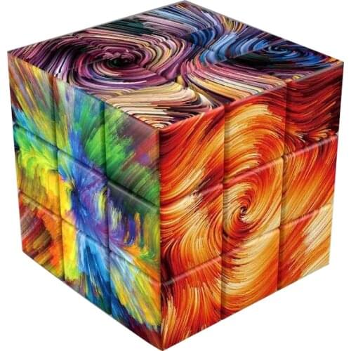 New Design 3x3x3 Cubo Magico collection without hole UV print custom Magic Cube Professional collect Neo Puzzle Educational Toys