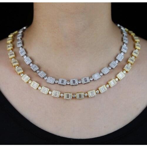 Wholesale bling hip hop women charm jewelry geometry Heart arrow cz tennis chain with bling cz paved choker necklaces Jewelry