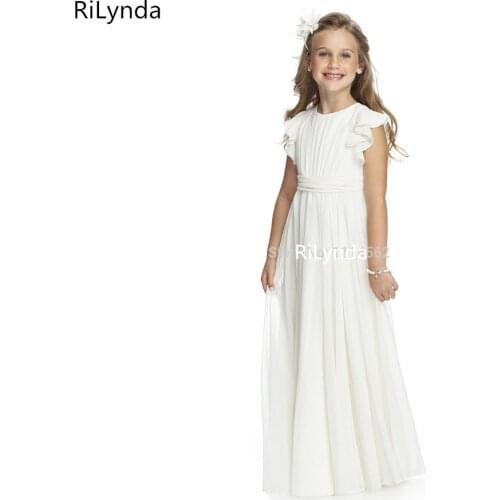 Flower Girl Dresses O-neck Appliques Short Sleeves Ball Gown Pageant Dresses Communion Gown for Wedding Custom Made Vestido
