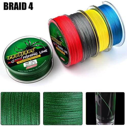 4 Strands Braided Fishing Line 100m Fiber PE Assist Line Front Lead Conductor Fishing line Fishing DIY Accessories