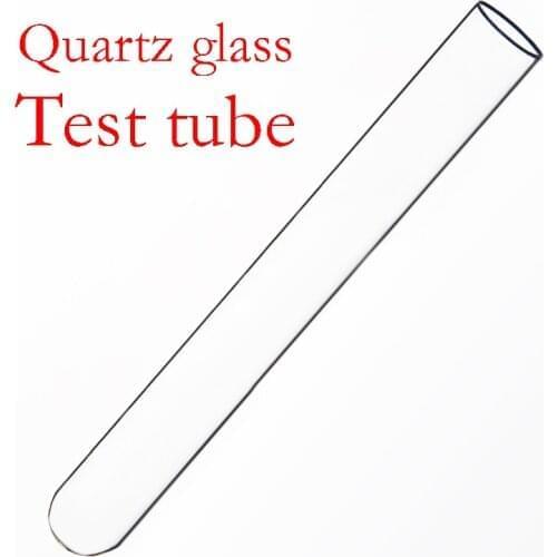 Quartz glass test tube,O.D. 20mm,L. 200mm,High temperature resistant glass test tube